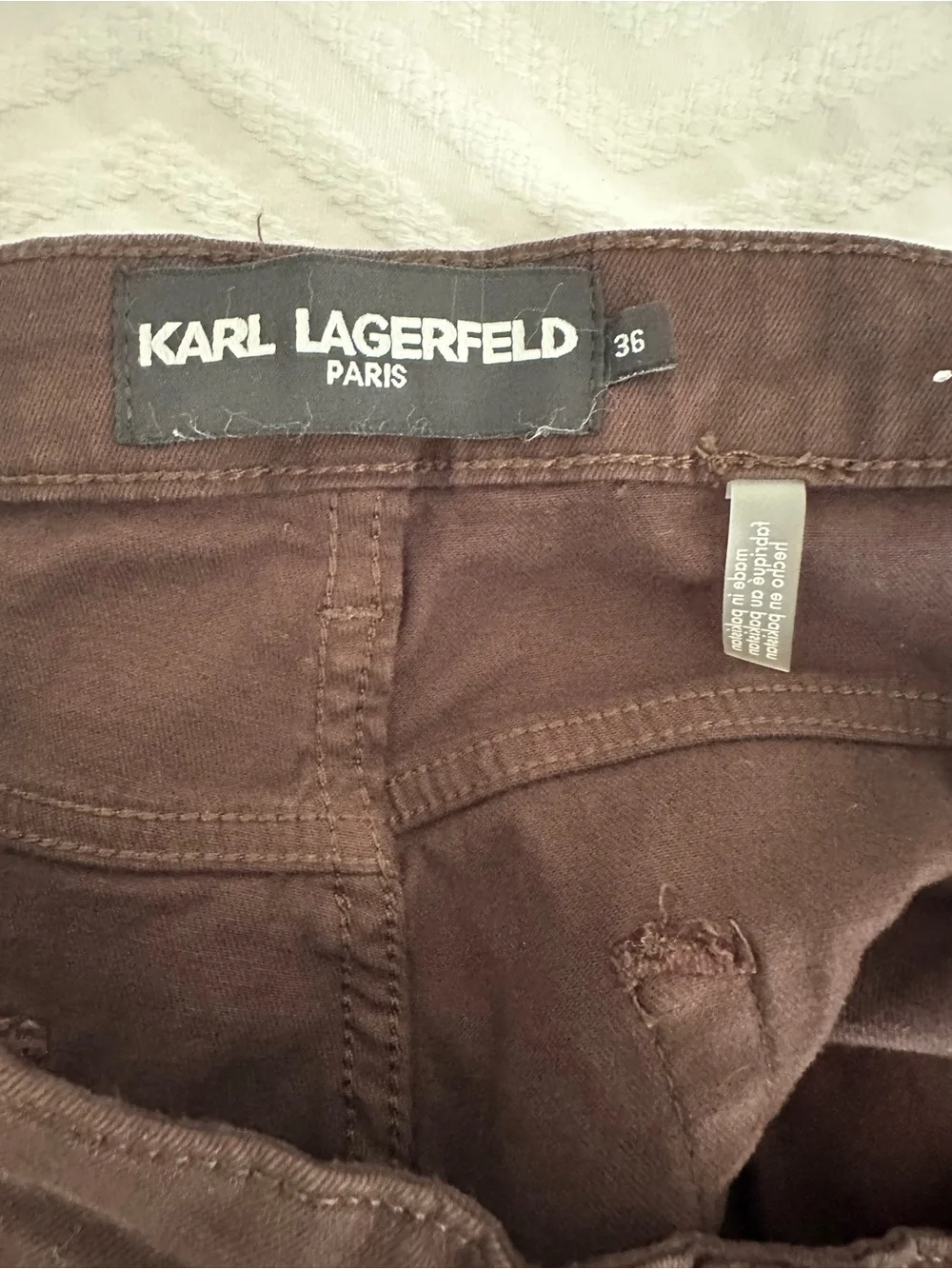 KARL LAGERFELD PARIS - Men's Casual Regular-Fit Pants 36x32 Brown